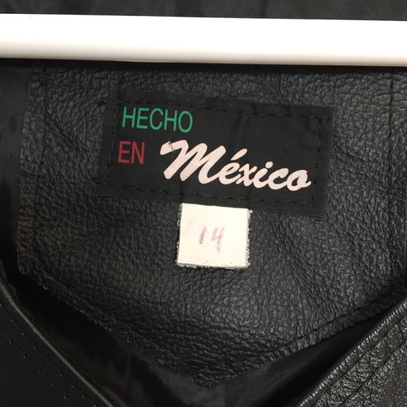 Leather Vest, size 14 - Picture 5 of 6